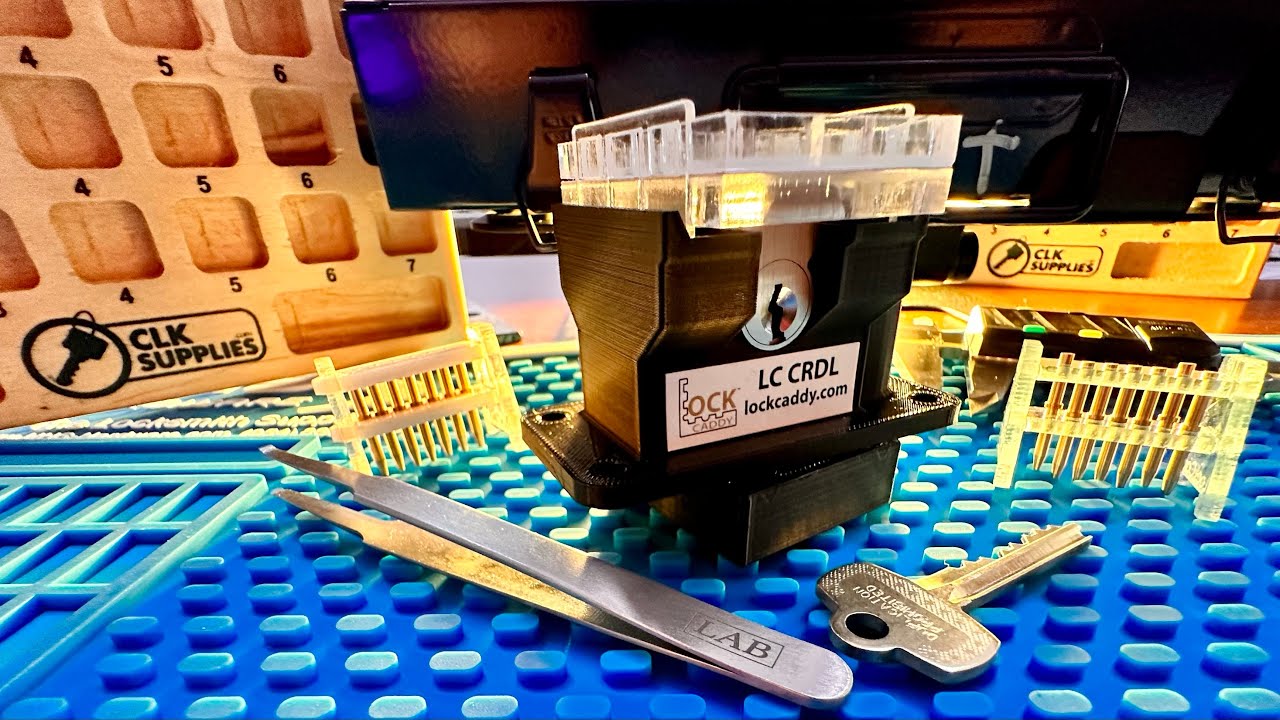 lockCaddy door lock re-keying station
