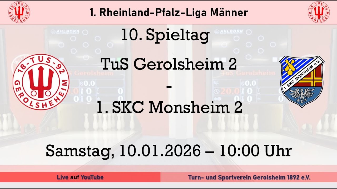 10. Spieltag - 1. Rheinland-Pfalz-Liga Männer