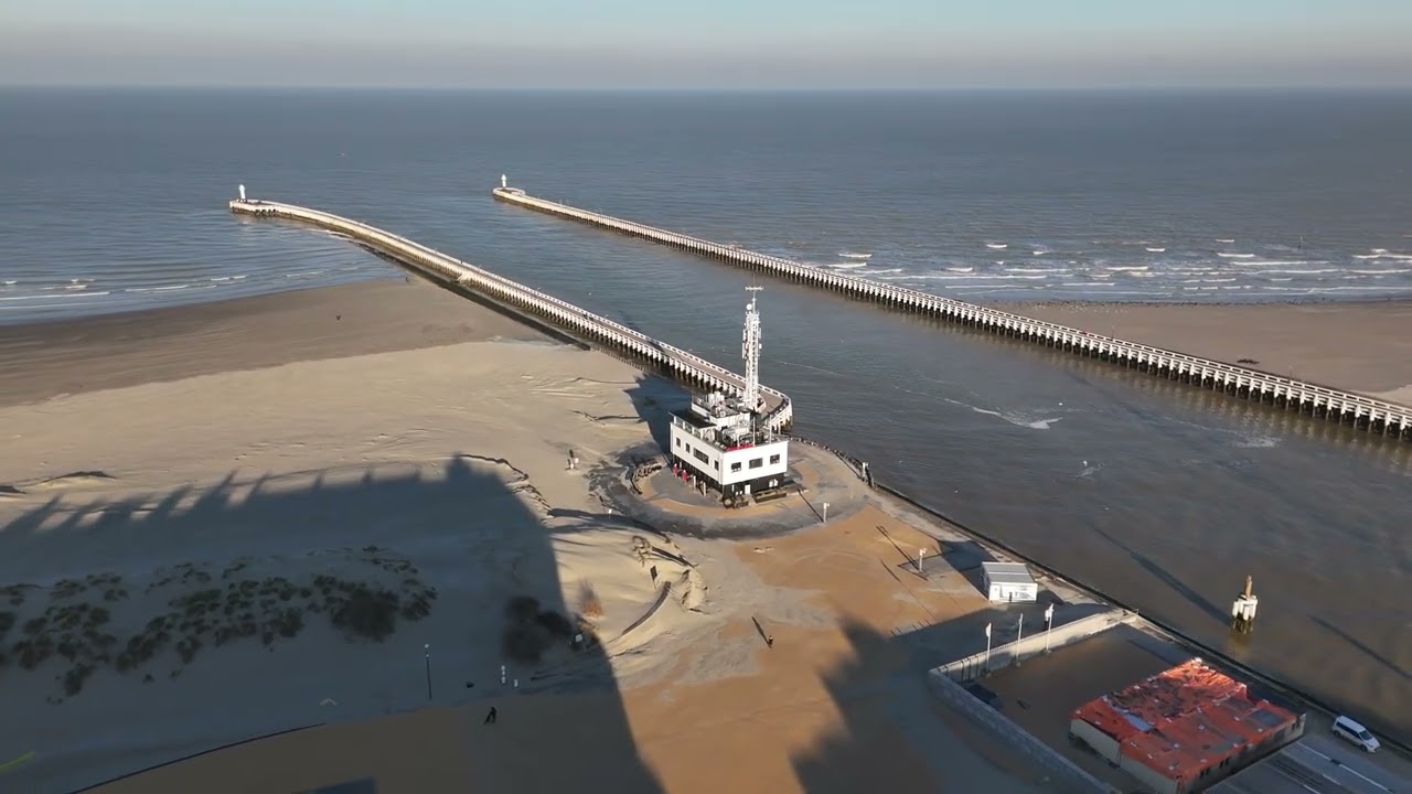 Drone footage 4K Nieuwpoort belgium 2023