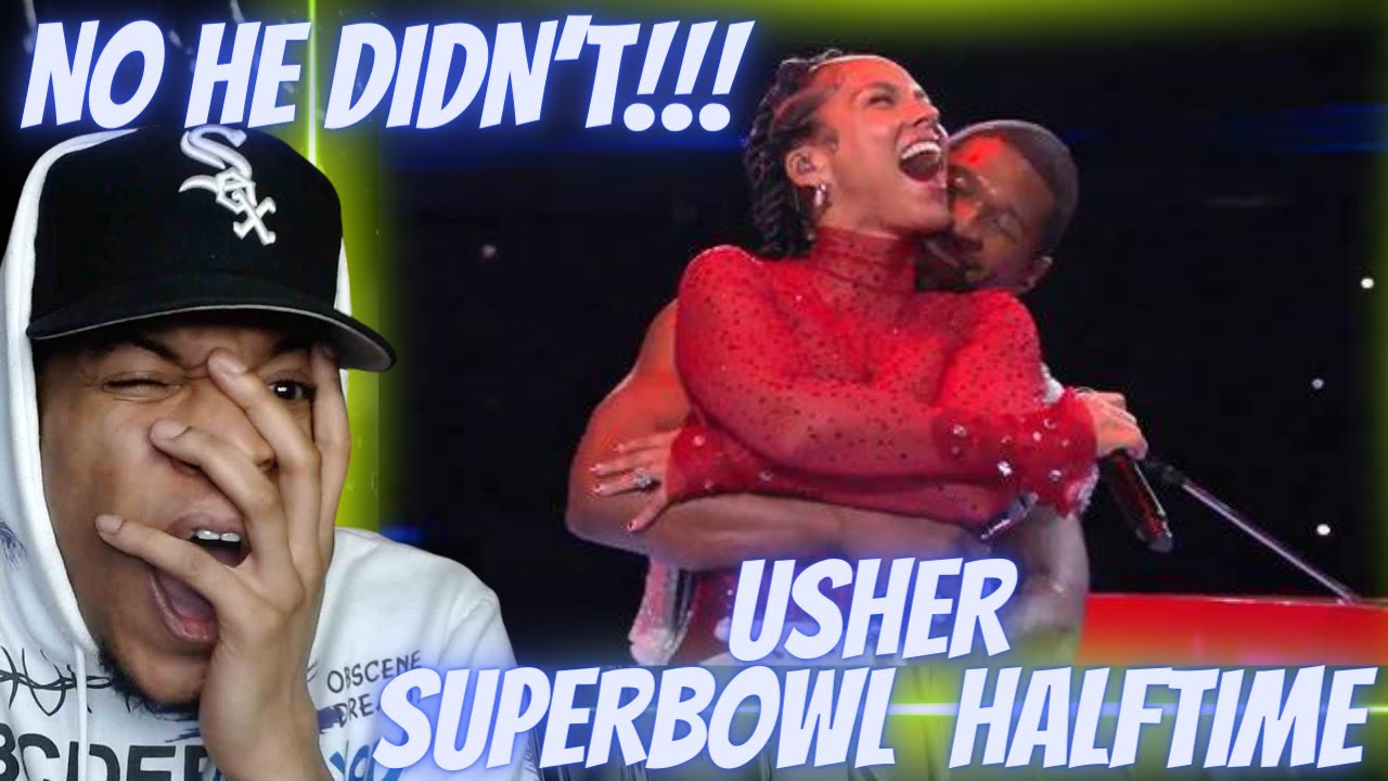 I CAN'T STAND HIS PICKLE HEAD @**!! USHER - SUPERBOWL HALFTIME SHOW | REACTION