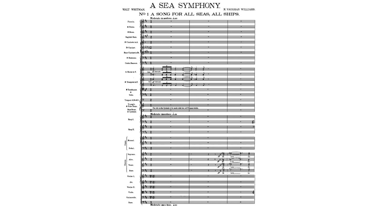 Ralph Vaughan Williams - A Sea Symphony [with score]