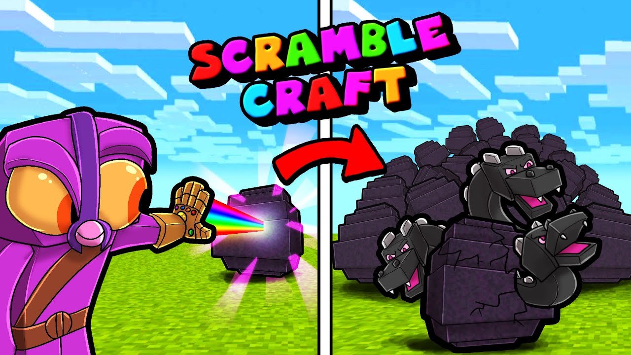 Unlimited BOSSES with Infinity GAUNTLET! (Scramble Craft)