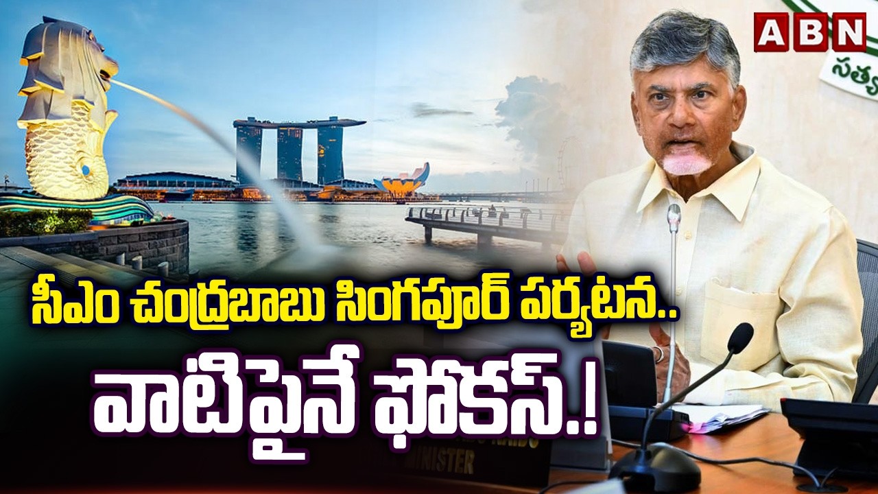 ABN Srihari Analysis: సీఎం చంద్రబాబు సింగపూర్ పర్యటన.. వాటిపైనే ఫోకస్.! | CM Chandrababu | ABN
