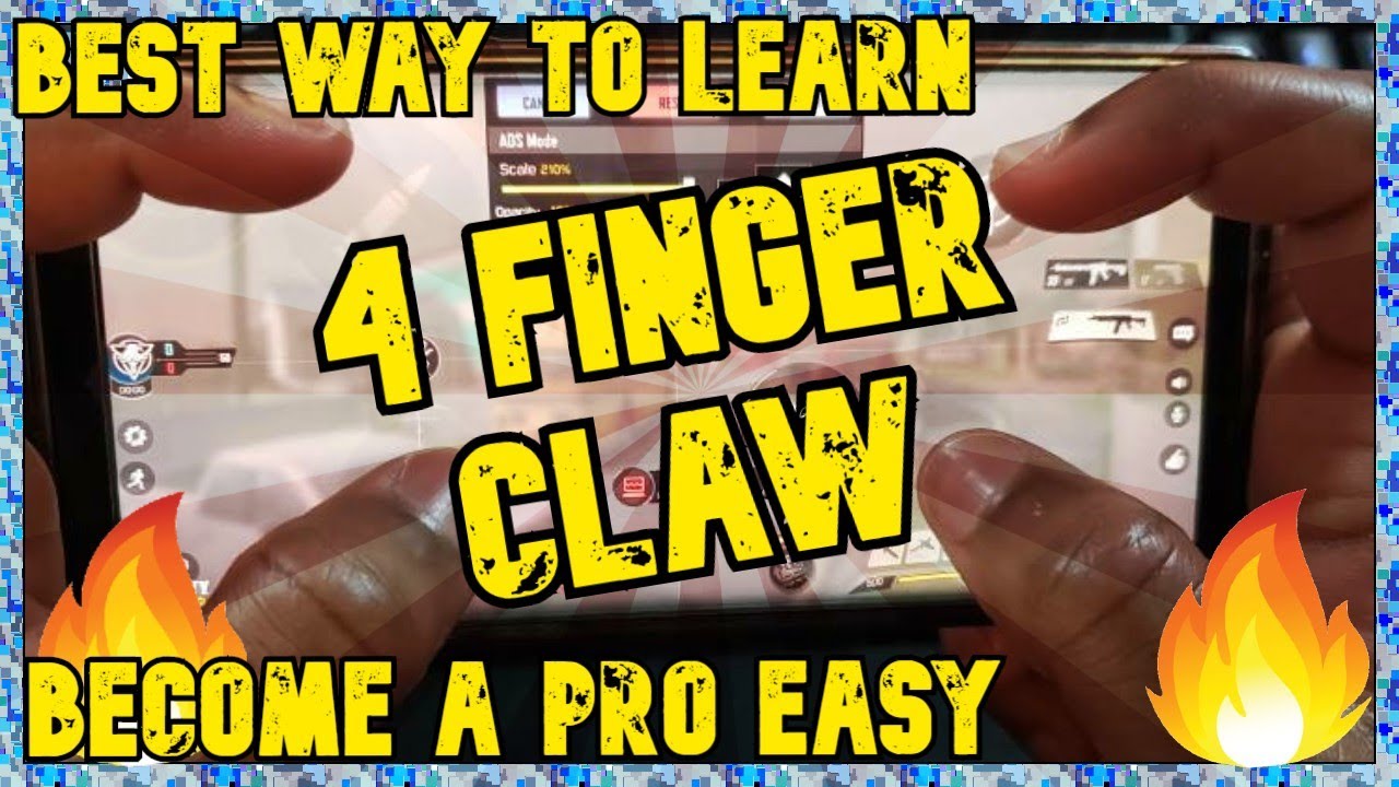 How To Learn 3 & 4 Finger Claw COD Mobile Easily & Fast Play Like A Pro Handcam Tutorial Full Guide
