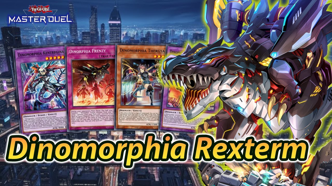 Dinomorphia Rexterm Deck Master Duel | Fusion LP Burn & Negate Trap Control Ranked Gameplay ダイノルフィア