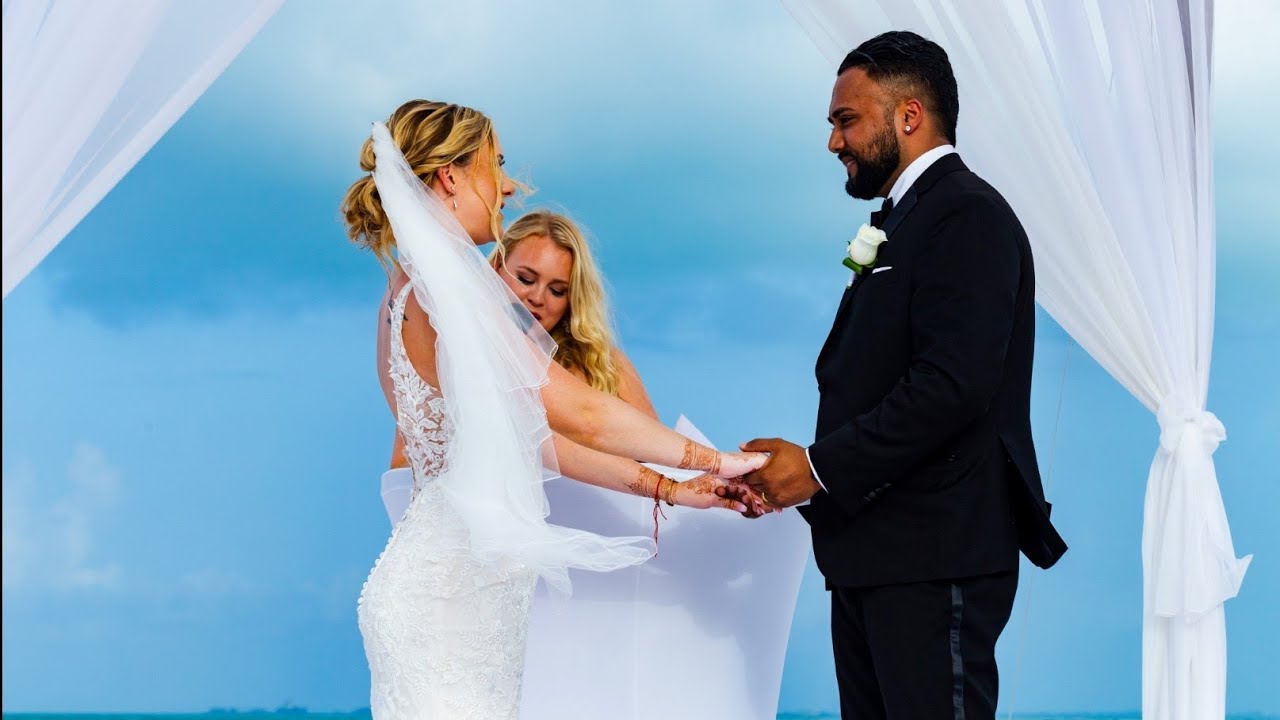 Lauren & Simar | Destination Wedding 2022 | Sikh & Western | Dreamy Symbolic Moments | Cancun