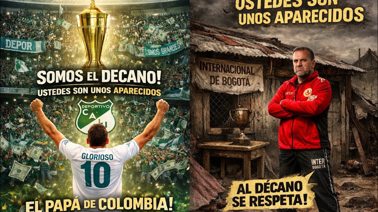 Deportivo Cali pone la historia sobre la mesa: Inter Bogotá, aparecidos hablando del Decano. #shorts