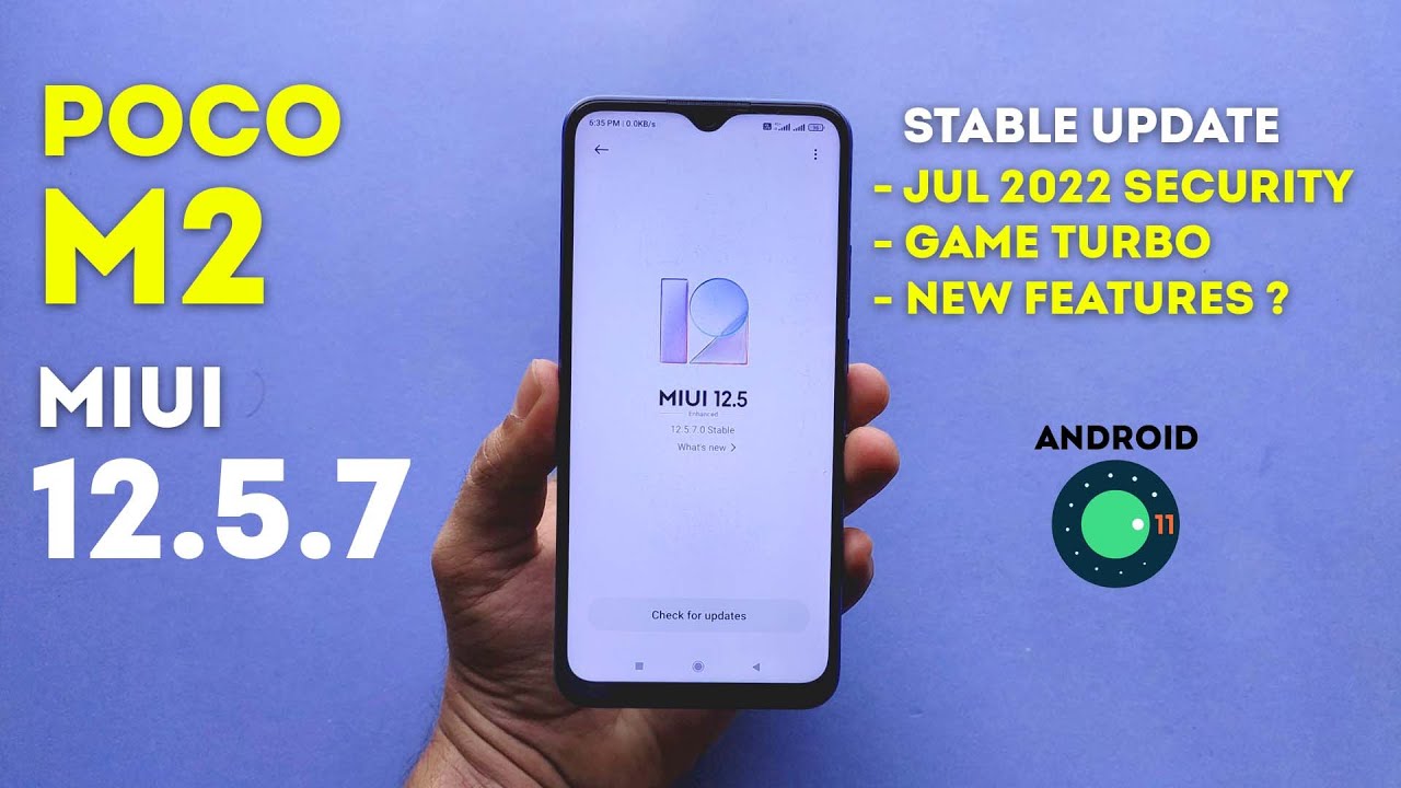 POCO M2 MIUI 12.5.7 Update | Latest Security Patch | Game Turbo And More... 🔥🔥🔥🔥