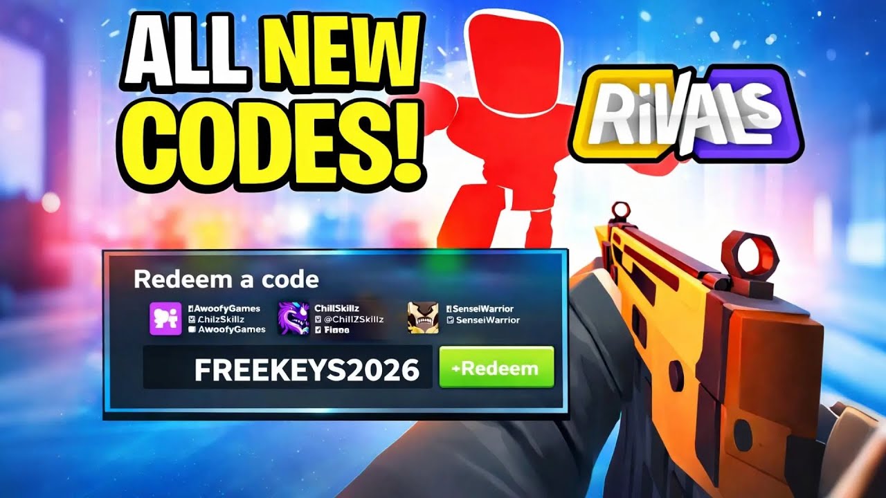 *НОВЫЕ* ВСЕ РАБОЧИЕ КОДЫ ДЛЯ RIVALS В ЯНВАРЕ 2026 ГОДА! КОДЫ ДЛЯ ROBLOX RIVALS