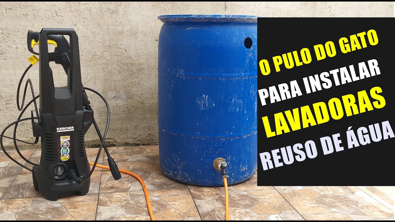 Como INSTALAR  Lavadora de Alta Pressão no REUSO de água