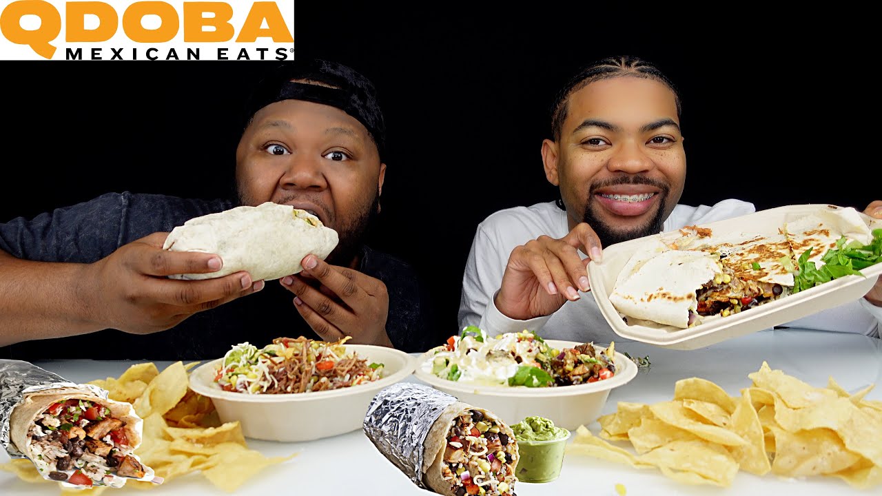 Qdoba mukbang🌯🌮 (Fat Burritos)