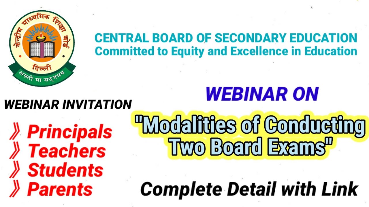 CBSE Webinar on 
