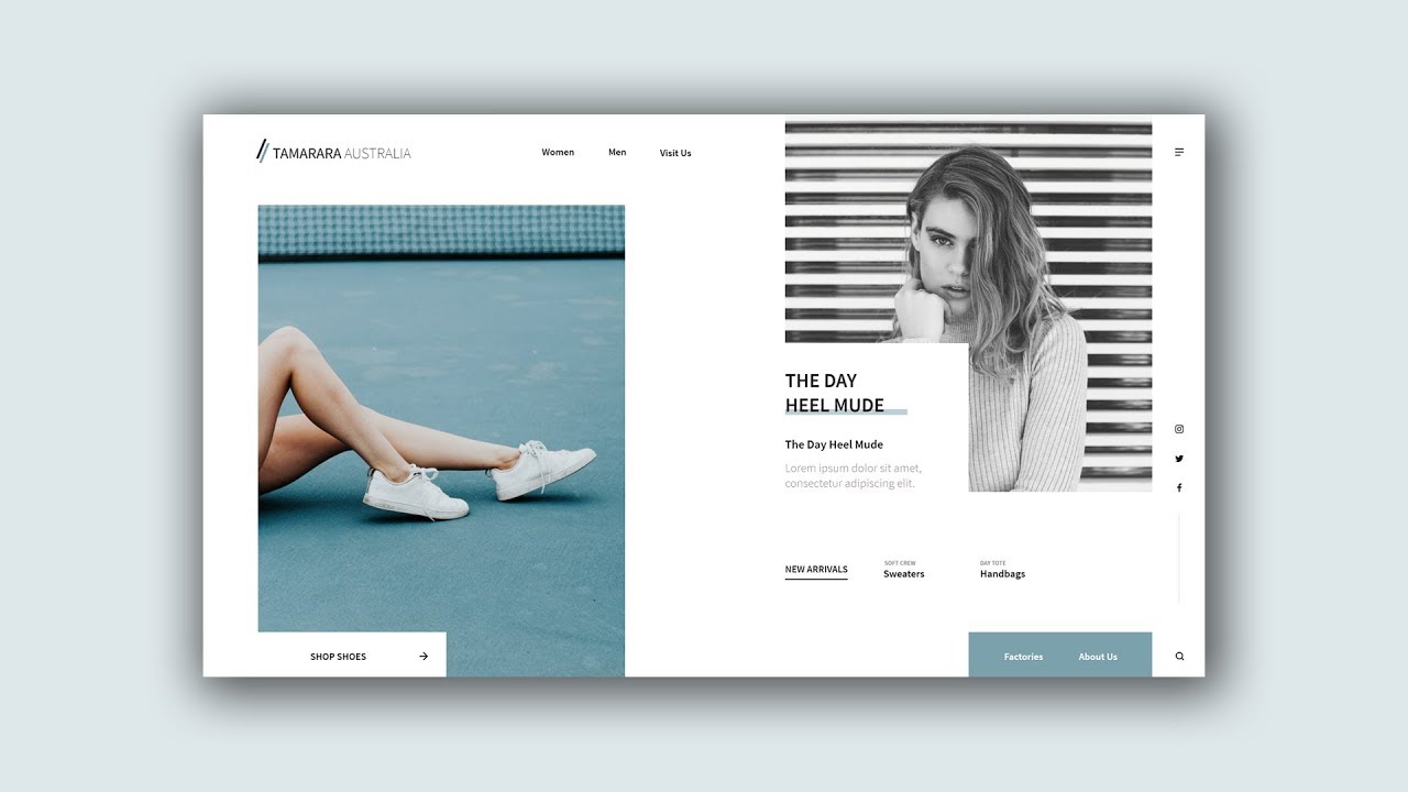 Web Design Speed Art #8 - Australian Webshop [Adobe XD]