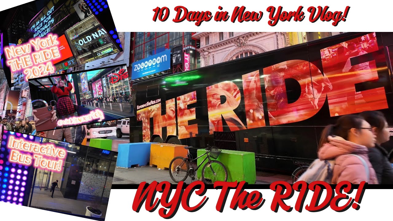 What to expect on The RIDE interactive bus tour New York 2024 #nyc