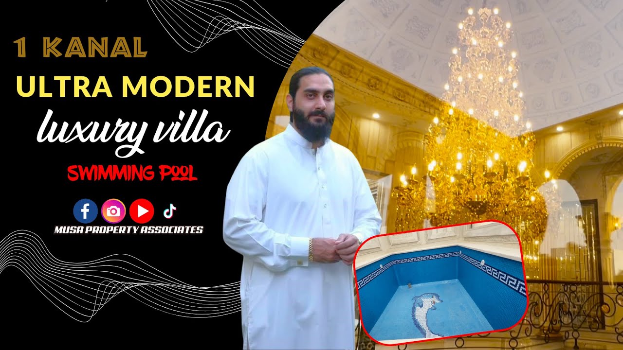 1 Kanal Modern Luxury Swimming Pool VILLA for Sale in Bahria Town || Lahore || Musa Property