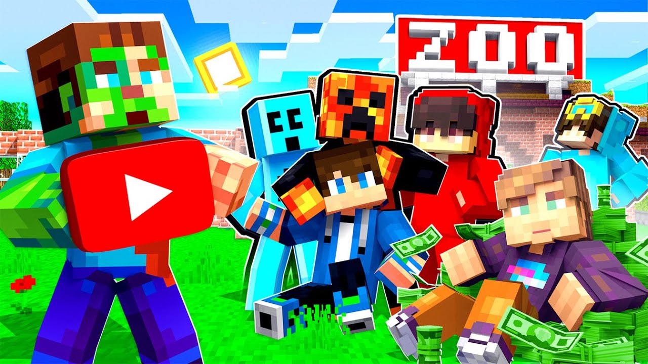 Zbudowałem zoo dla YOUTUBER&Oacute;W w Minecrafcie