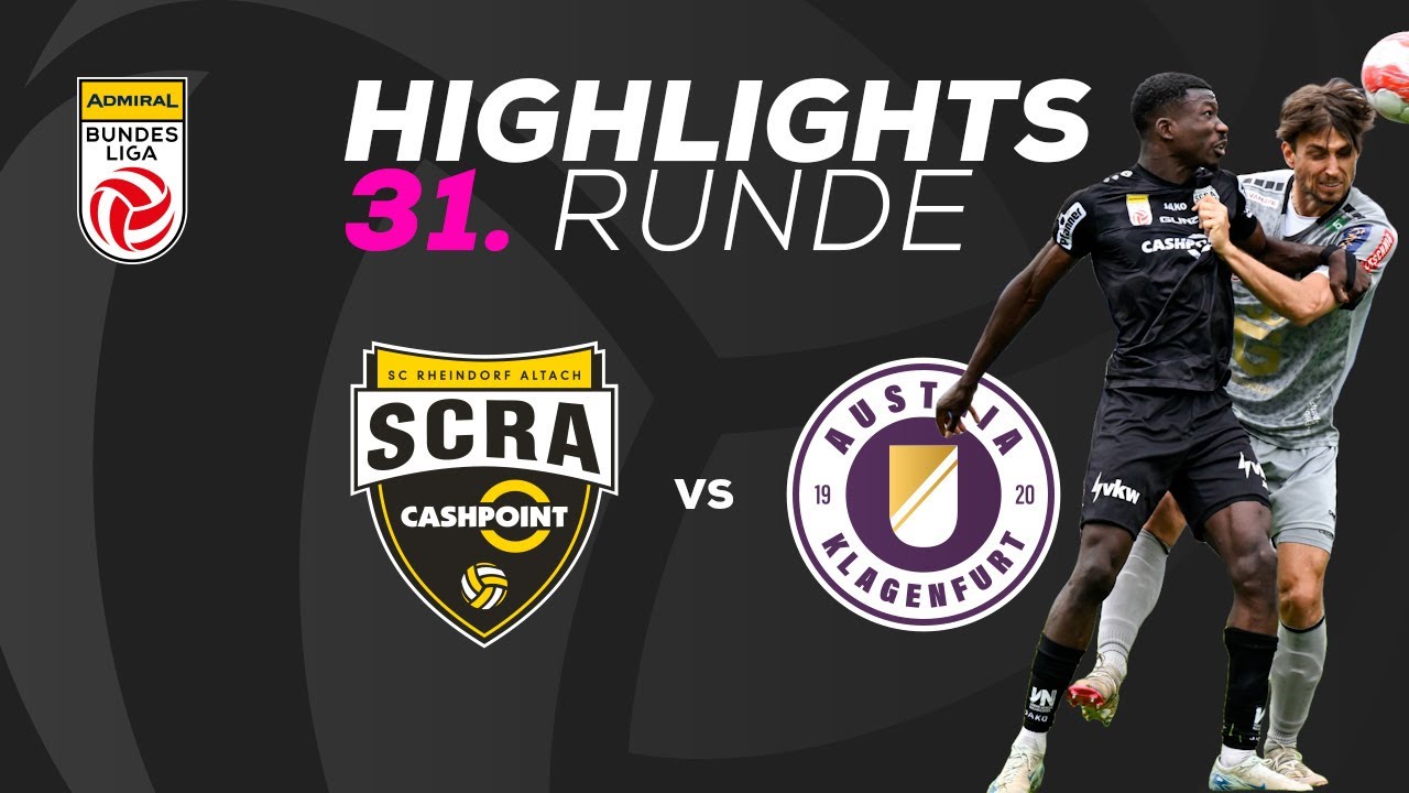 CASHPOINT SCR Altach - SK Austria Klagenfurt 31. Runde ADMIRAL Bundesliga 2024/25