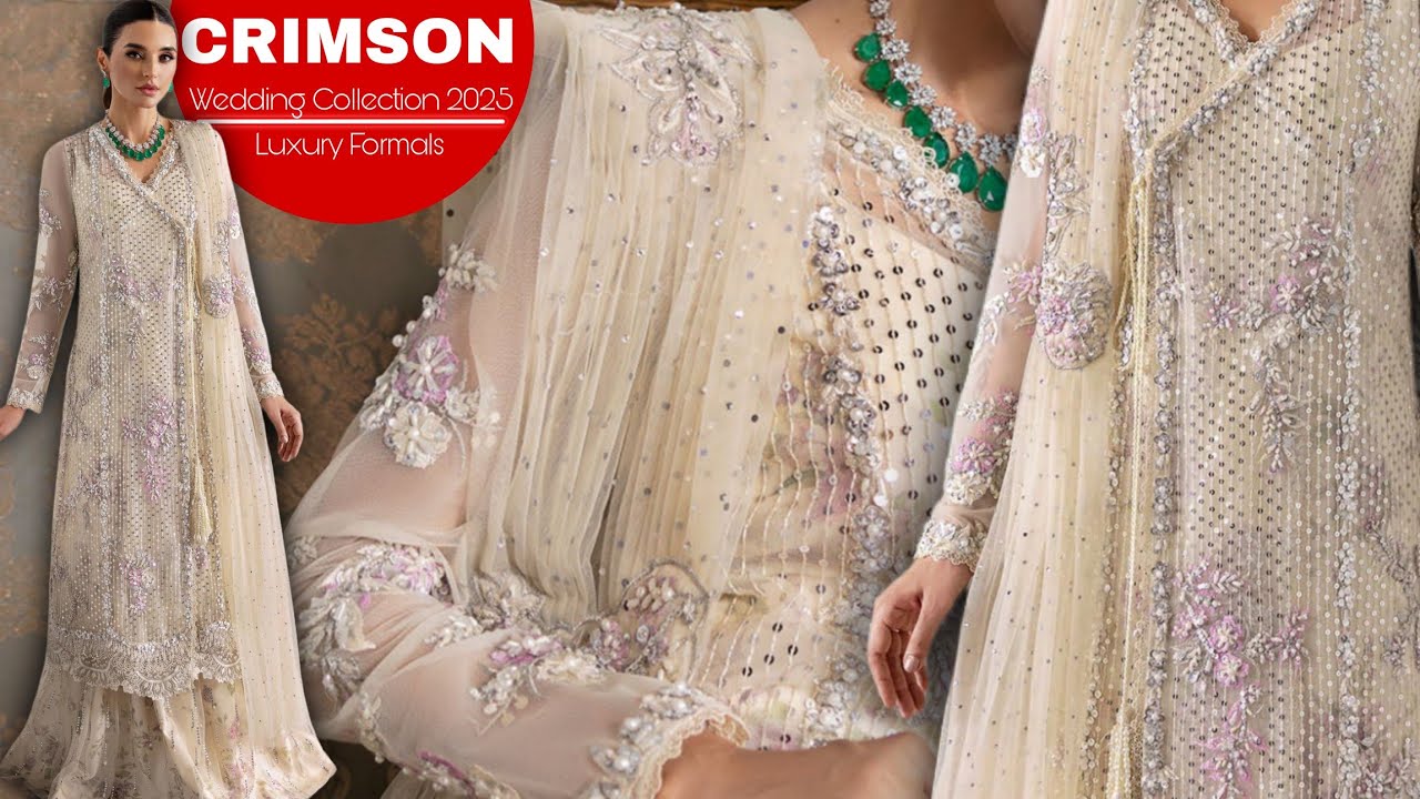 Crimson X Saira Shakira | Wedding Collection 2025 | Swarovski Affair | Unstitched Designer Dresses