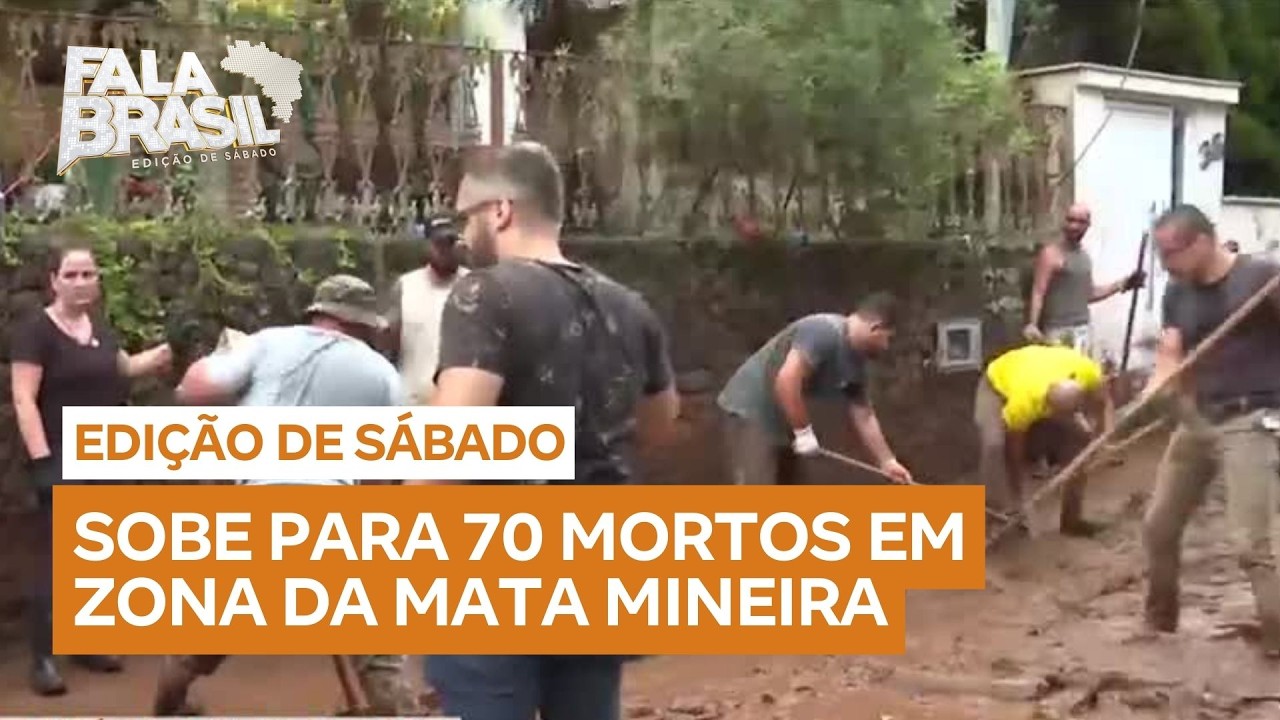 Sobe para 70 o número de mortos após chuvas na Zona da Mata mineira