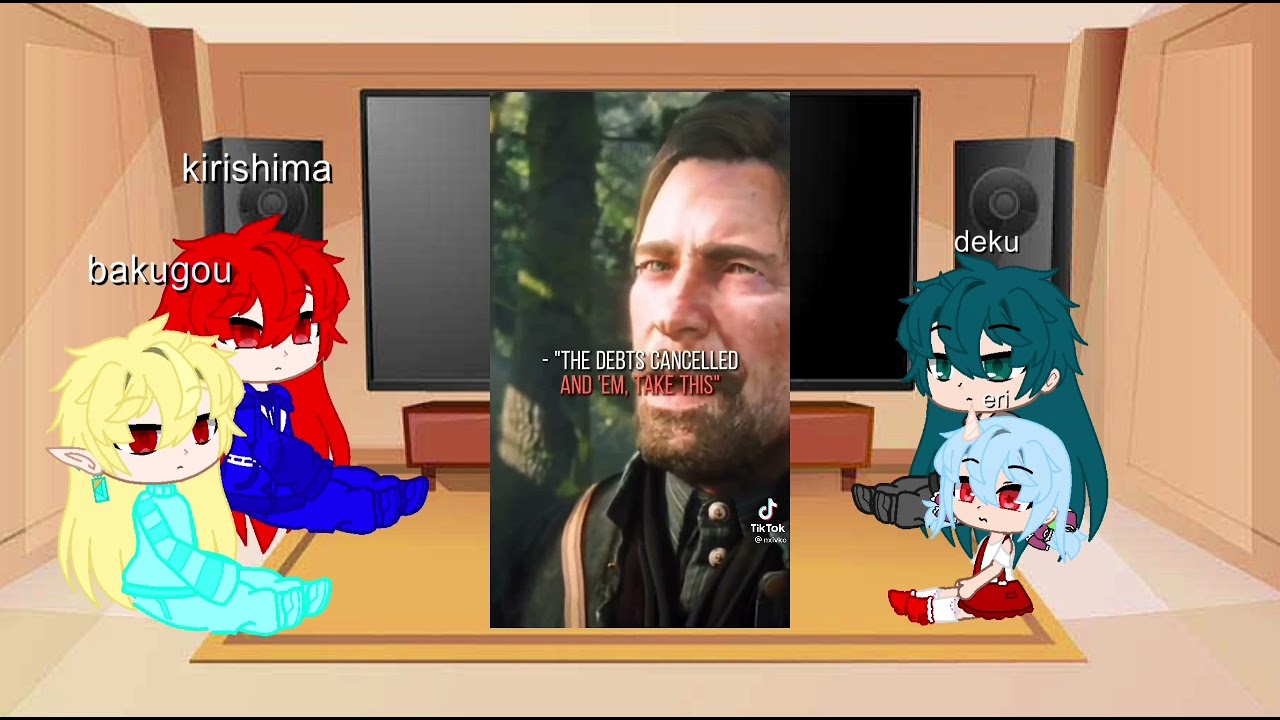 Mha react to Arthur Morgan pt2/lazy