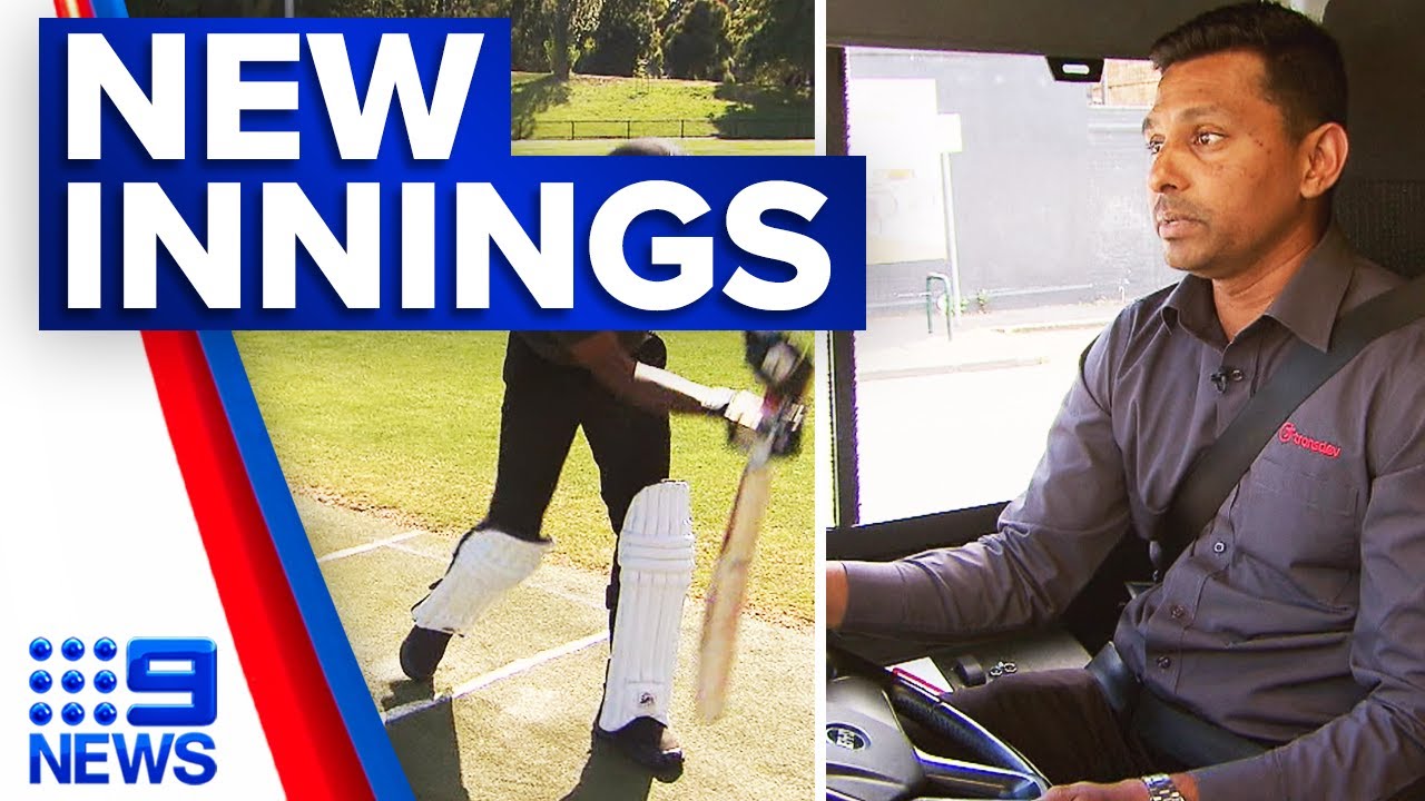 Former cricket players become bus drivers | 9 News Australia