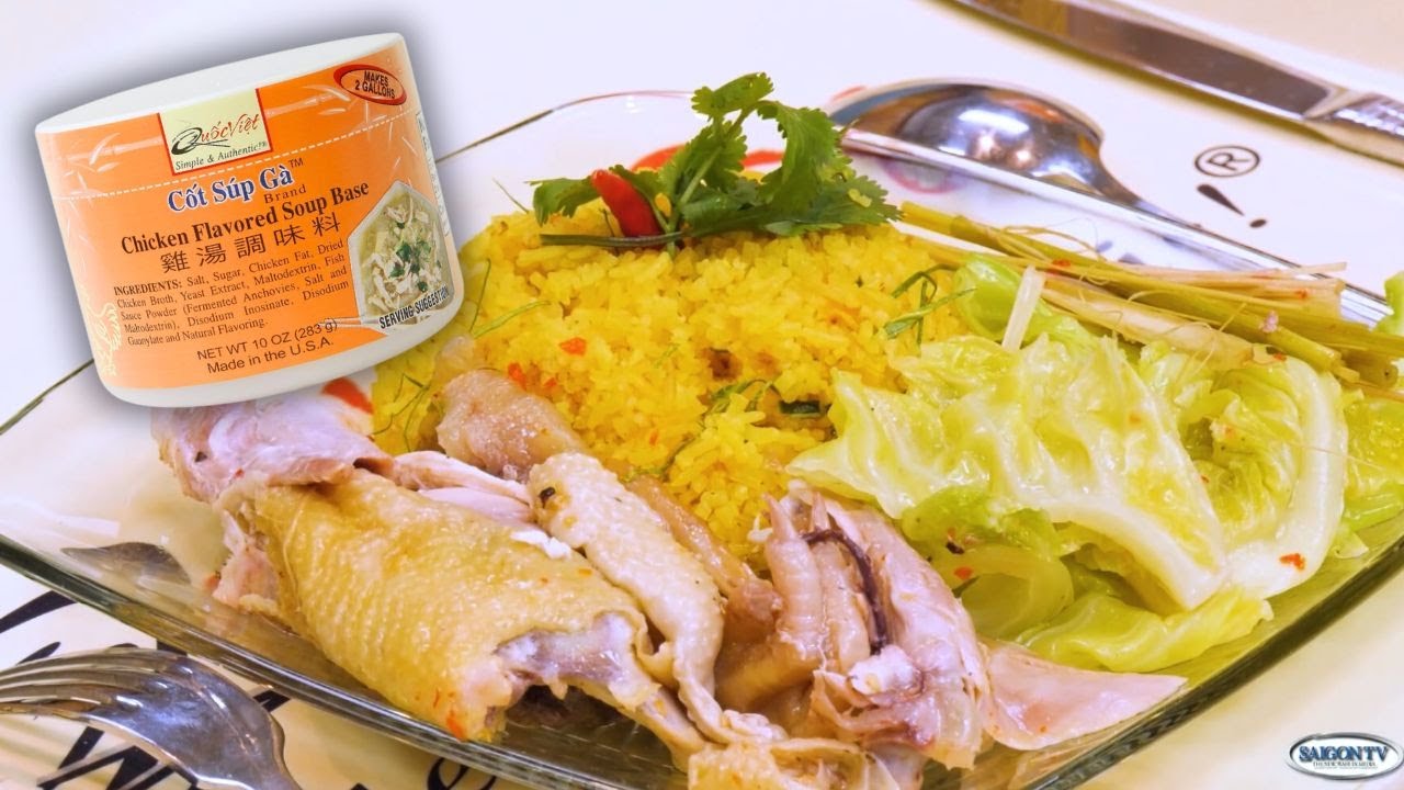 Cách Làm Cơm Gà Lá Chanh Thơm Ngon – Dễ Nấu Với Cốt Súp Gà® Quốc Việt!