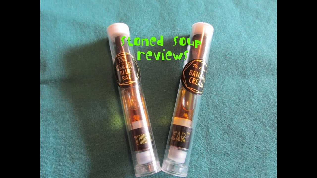The Clear Vape cartridge Review : Blue Razz(dream) Banana creme(og)