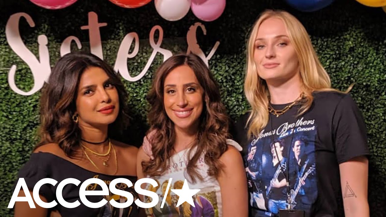 Priyanka, Sophie and Danielle Adorably Fangirl Over Jonas Brothers In Retro Tour Tees