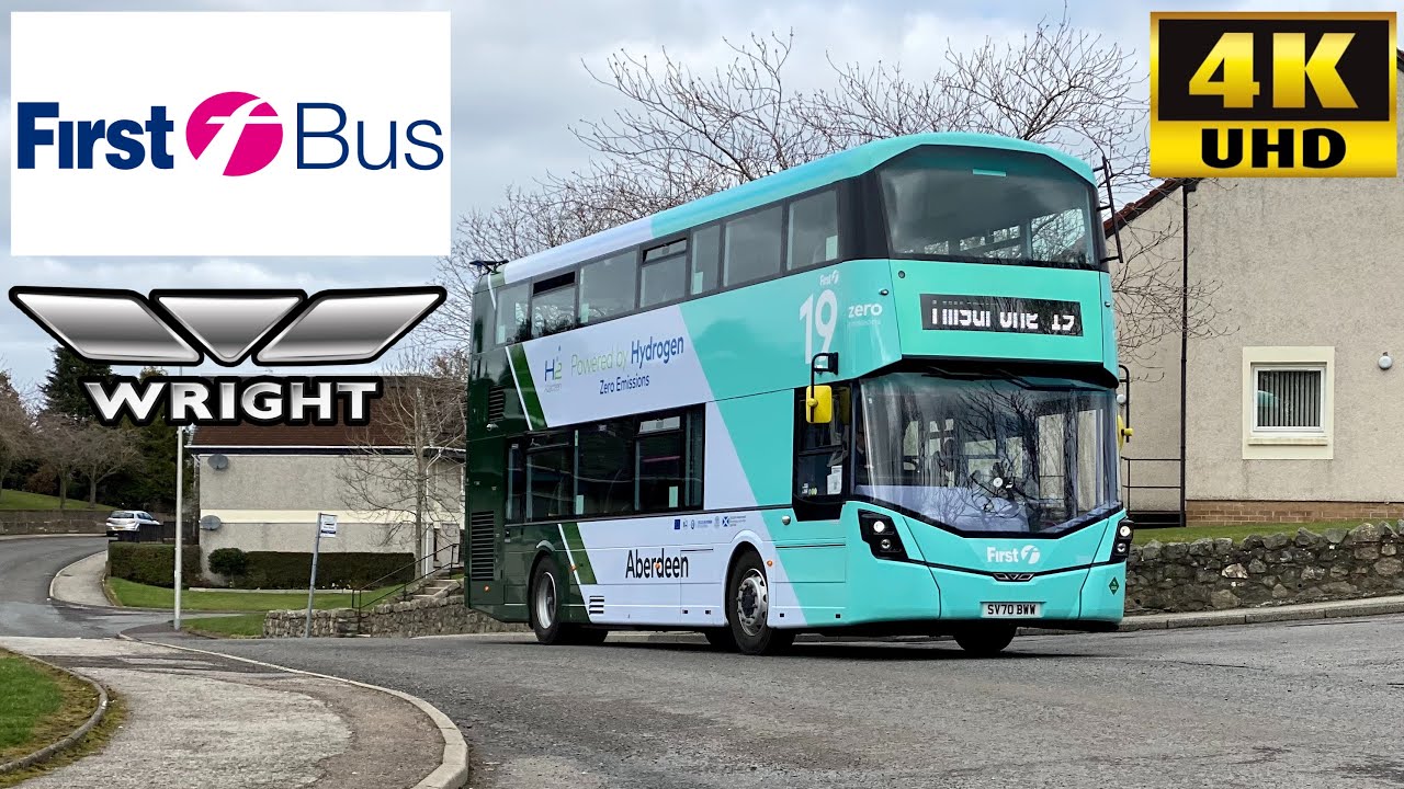 [First Aberdeen: 19 Peterculter to Tillydrone] Wright Streetdeck Hydrogen Powered Bus(39708/SV70BWW)