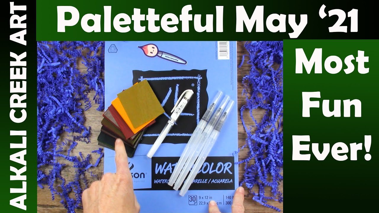 May 2021 PALETTEFUL PACKS Mystery Art Subscription Box Unboxing - WATERCOLORS!  So Much Fun!