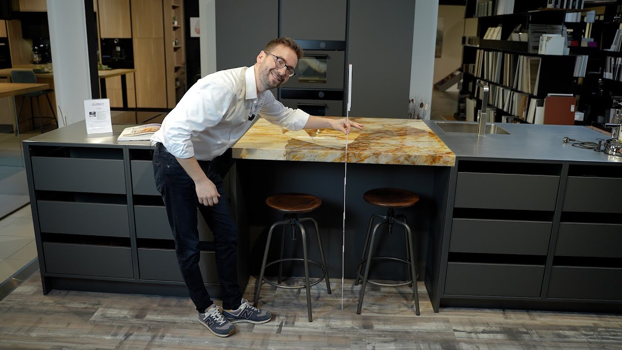 La bonne hauteur pour le plan de travail de cuisine équipée