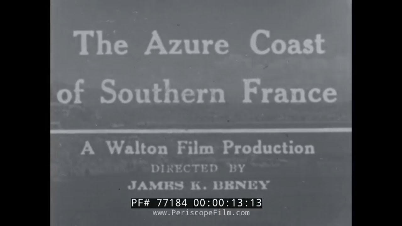 1940s SOUTHERN COAST OF FRANCE   FRENCH RIVIERA  TRAVELOGUE FILM 77184