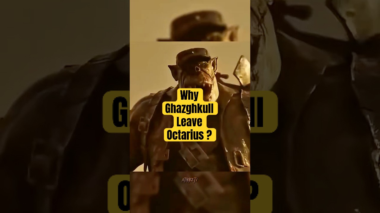 Why did Ghazghkull leave the Octarius War? 🩸☠️  #warhammer40k #octariuswar #shorts #40k