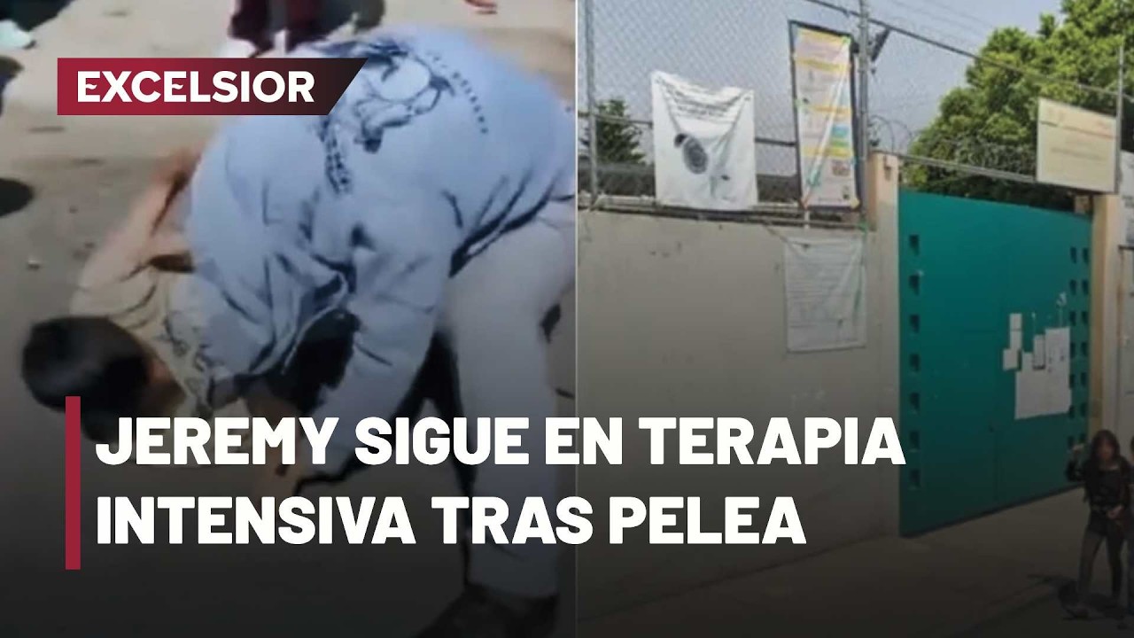 Policías cuidan a alumnos tras apuñalamiento en secundaria de Tláhuac
