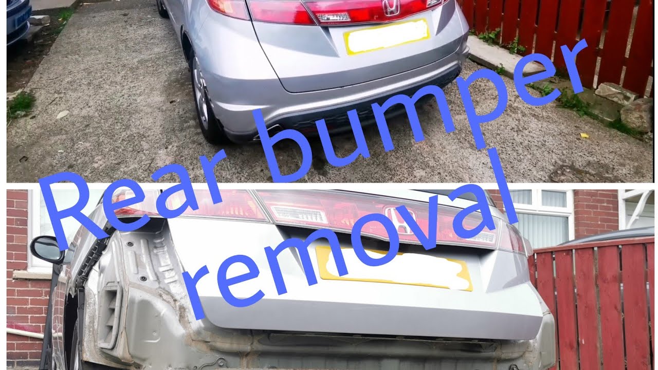 How to remove rear bumper on Honda Civic Mk8.
