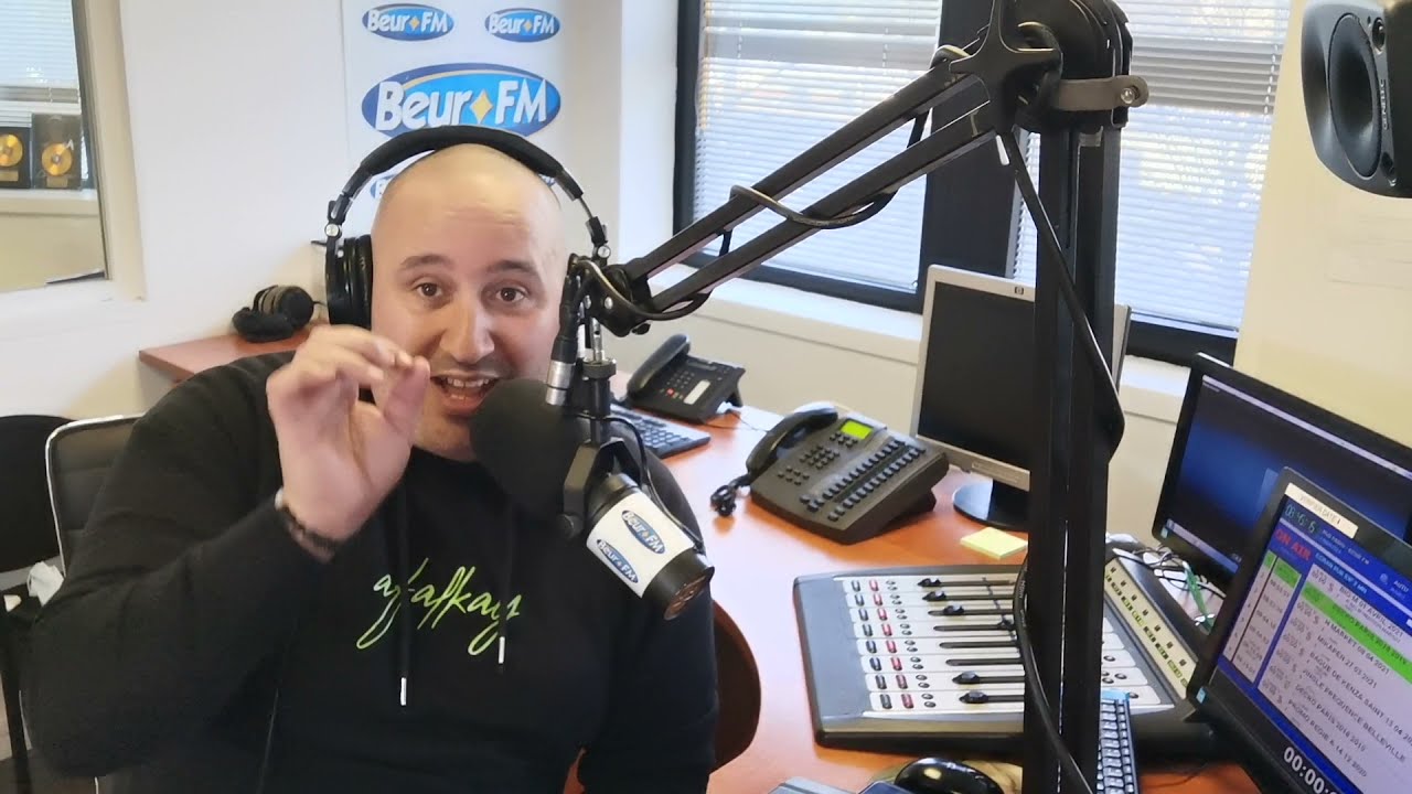 DJ KIM & GAD ELMALEH - la Matinale radio BEUR FM (Mouna & Wahid Bouzidi) #gadelmaleh #djkim #beurfm