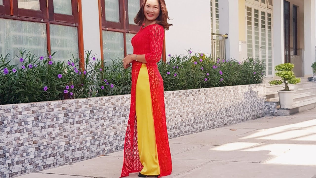 41a. HƯỚNG DẪN MÓC ÁO DÀI ( Phần 1) // CROCHET AO DAI