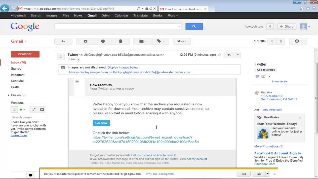 How to Download Twitter Archive