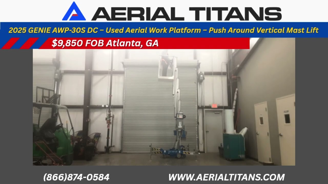 FOR SALE: 2025 GENIE AWP-30S DC Vertical Mast Lift | $9,850