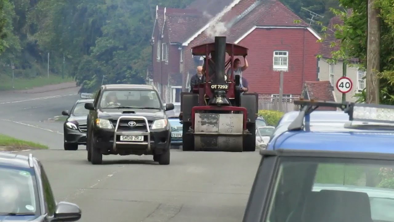 Marshall S Type Roller on the Road, Rake, Hampshire.
