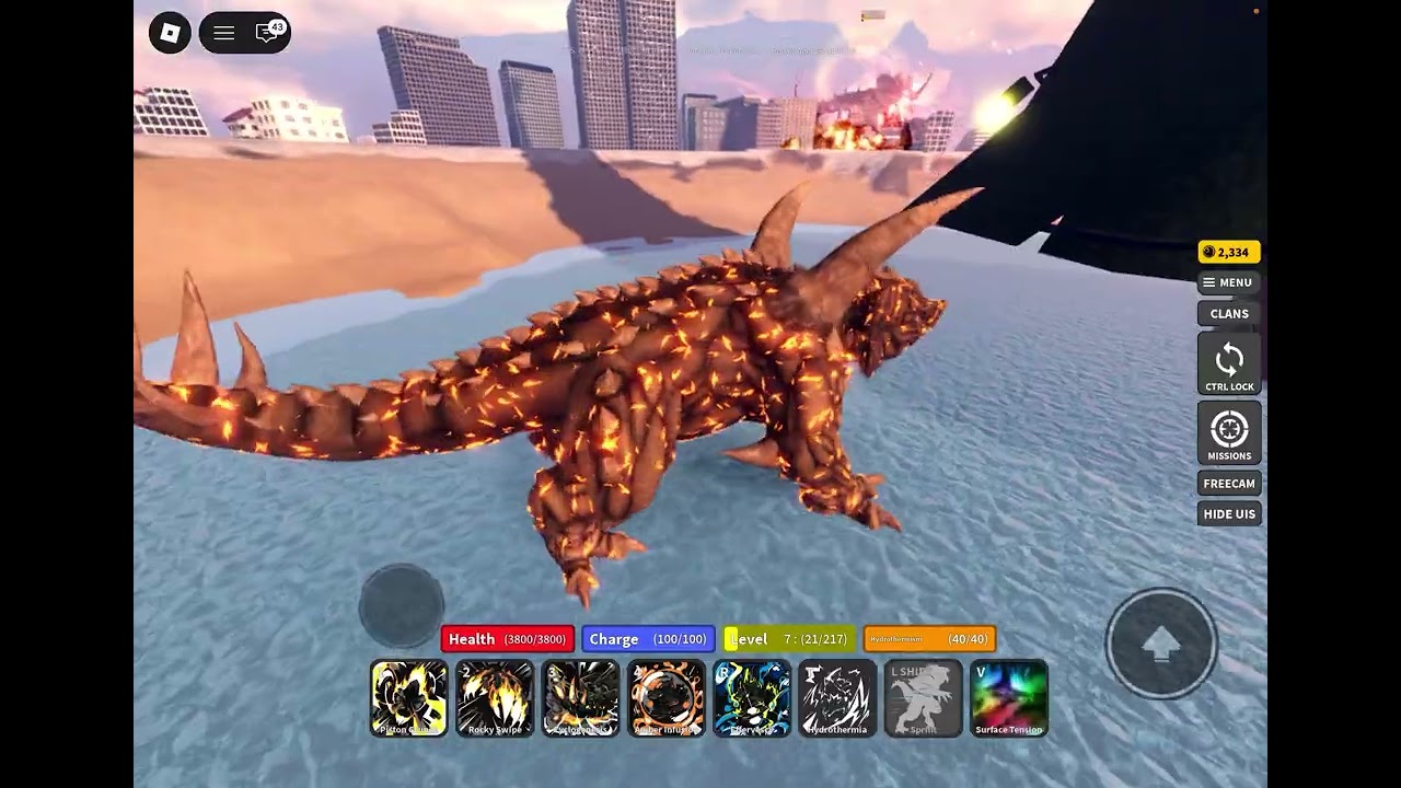 Playing Roblox 