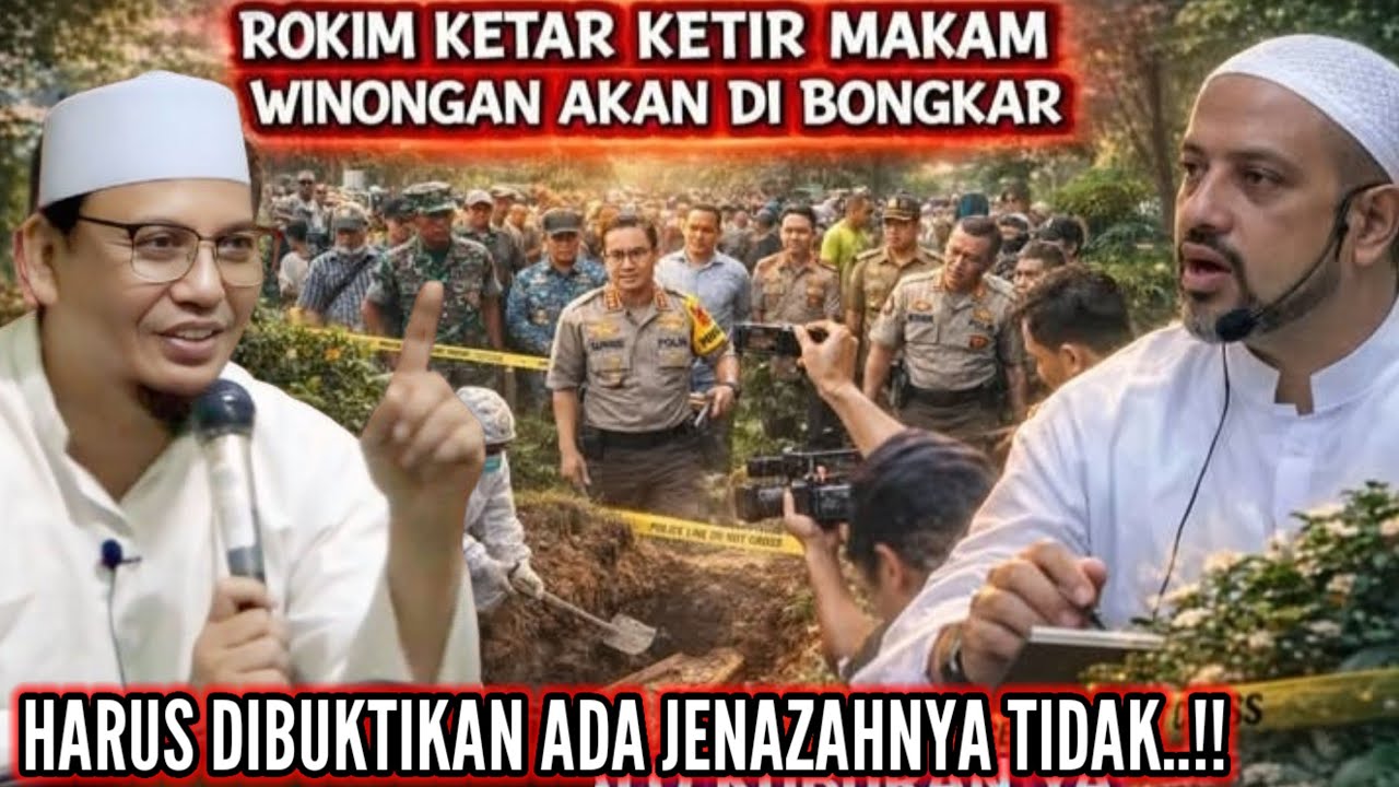 ROKIM KETAR KETIR MAKAM WINONGAN DI BONGKAR. KH.Syaihur Rijal 
