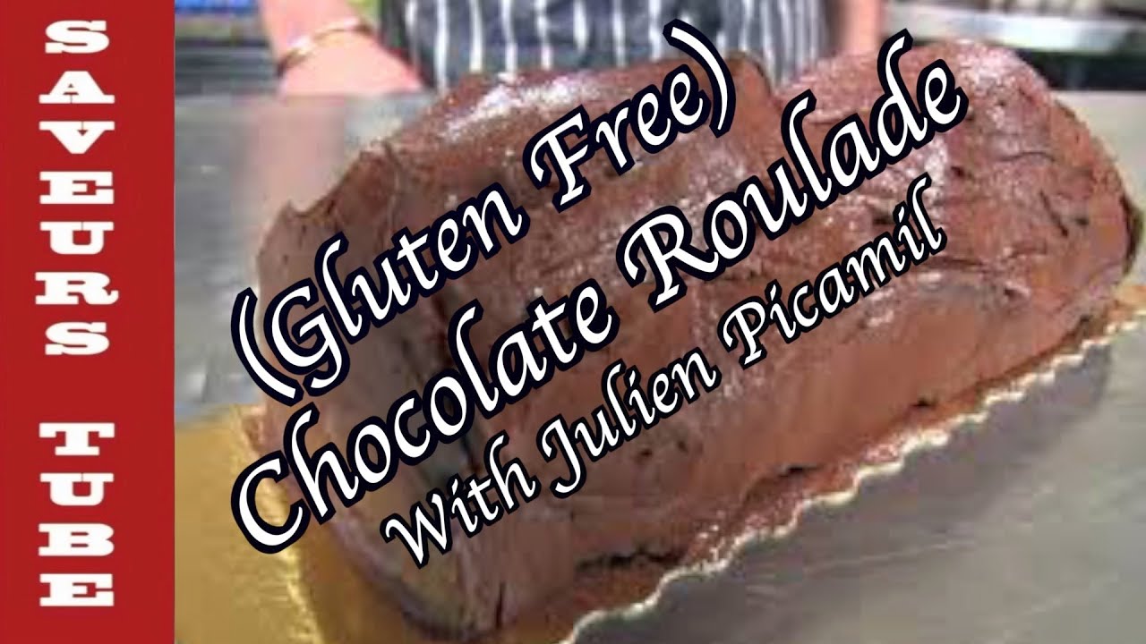 How to make a Chocolate Roulade (Gluten Free) Chocolate Cake Log  French Chef Julien Picamil,