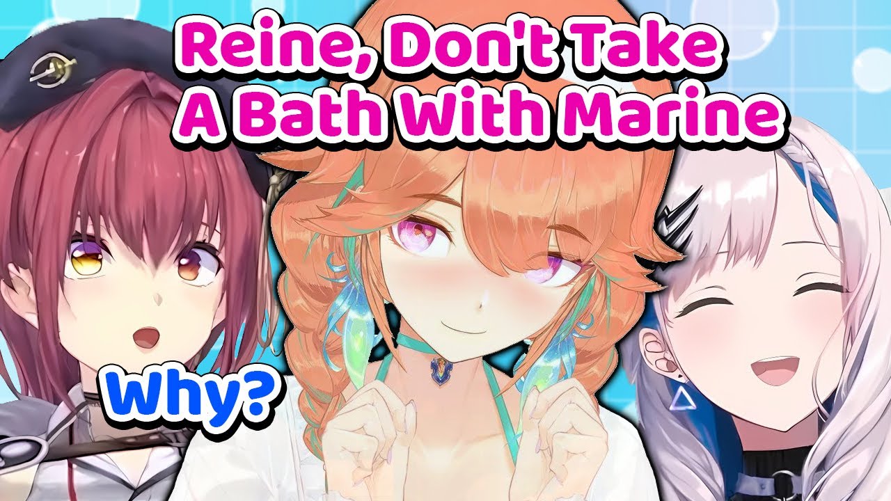 KIARA Doesn't Want REINE And MARINE To Take A Bath Together【Hololive | Eng Sub】
