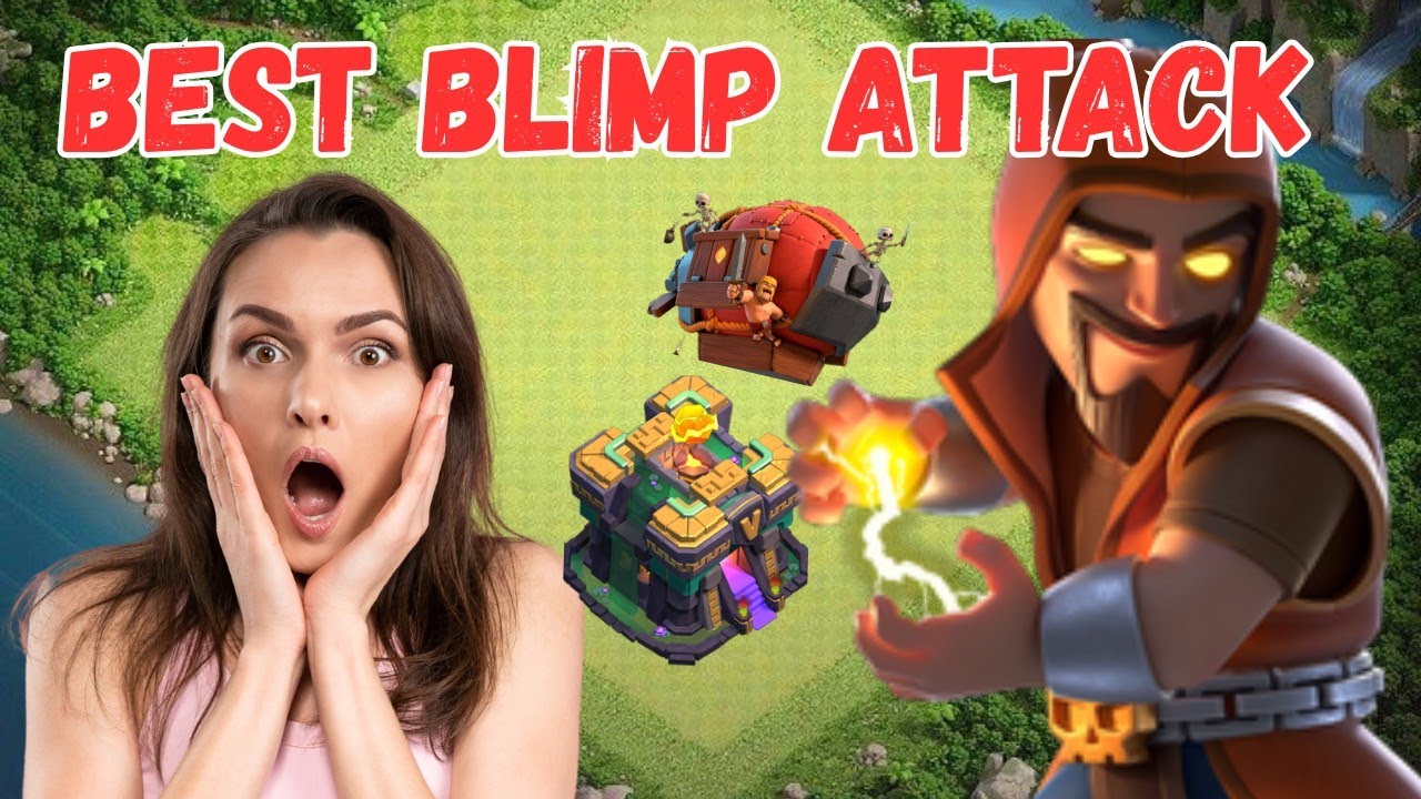 TH14 Best Blimp Attack Strategy | Super Wizard Power! 🔥 | Clash of Clans | #ShriGaming