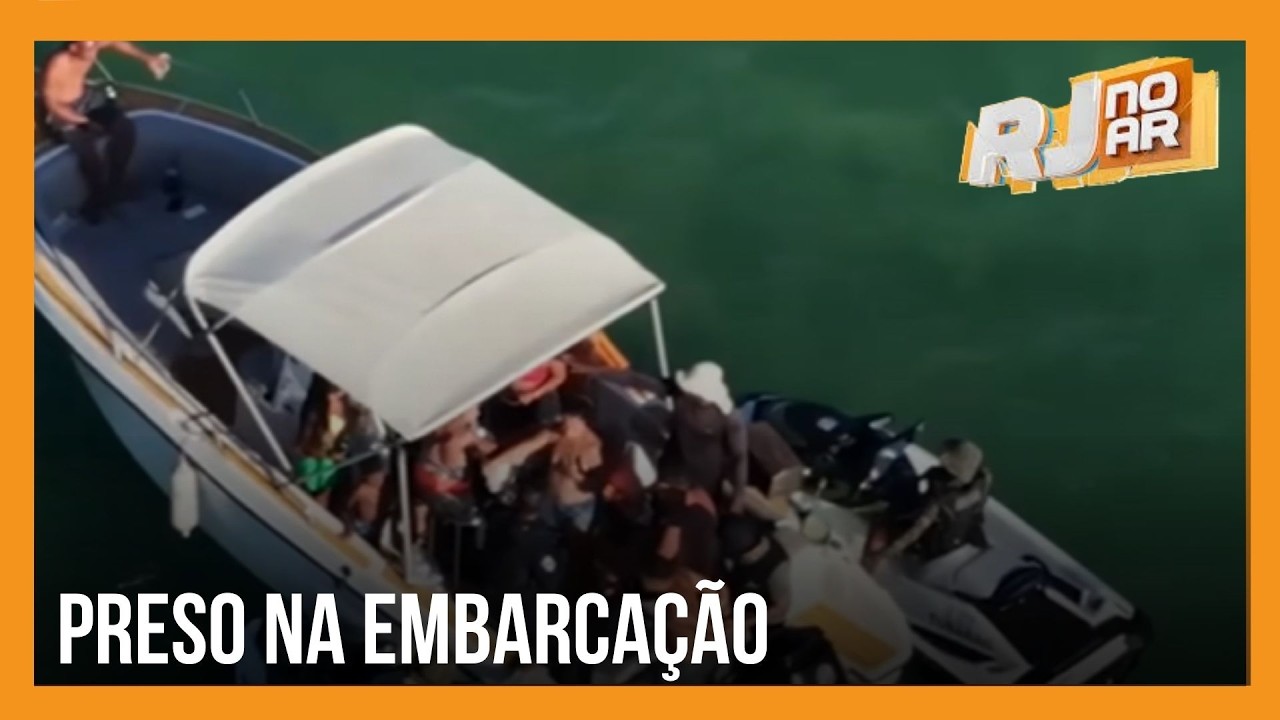 CHEFE DO TRÁFICO É PRESO EM PASSEIO DE BARCO