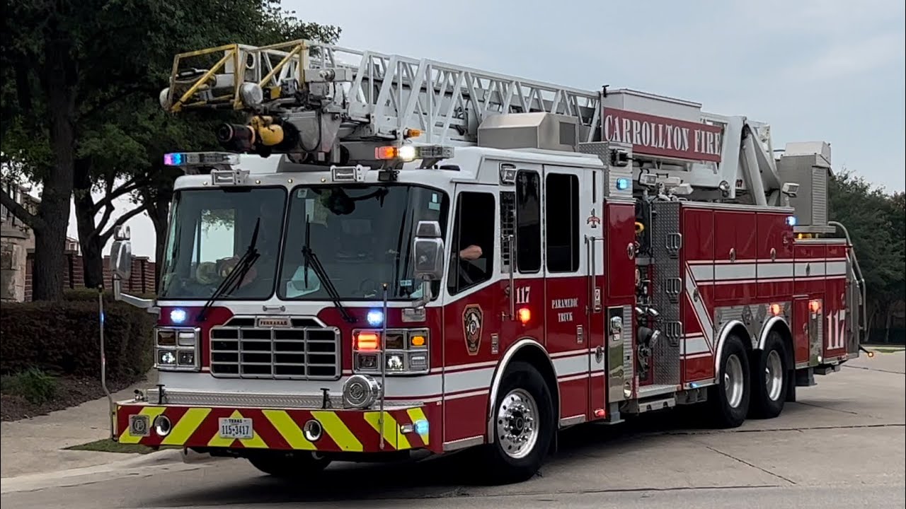 Carrollton Fire Rescue Medic & Truck 112 Responding