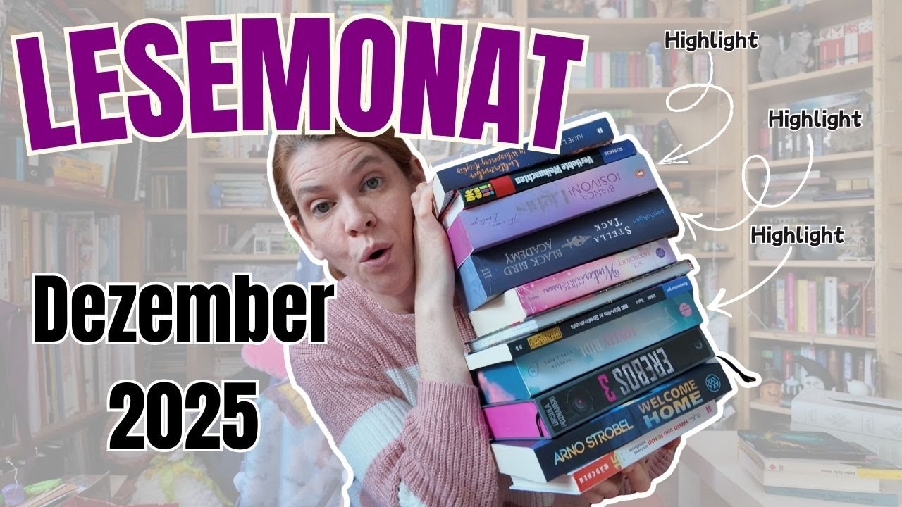 Lesemonat Dezember 2025 | Gelesene Bücher & 3 echte Highlights ⭐⭐⭐⭐⭐