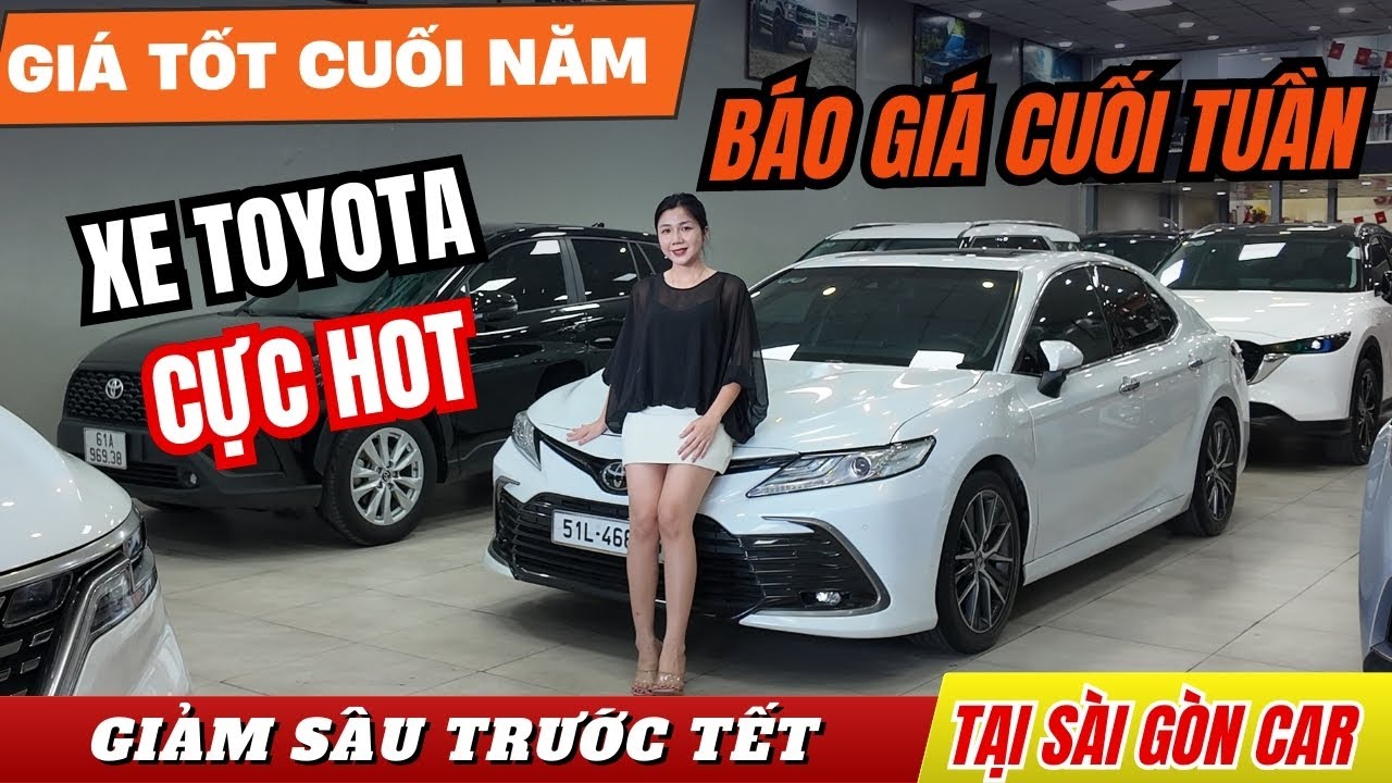 LOẠT XE TOYOTA Giảm Sâu Trước Tết Tại Showroom Sài Gòn Car | Báo Gía Xe Lướt