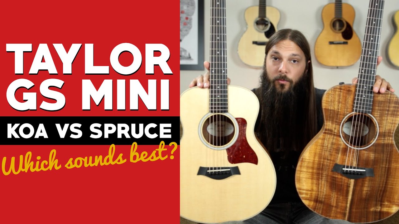 Taylor GS Mini Koa VS Spruce ★ Can you hear the difference?